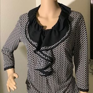CHANTELAINE   Top 3/4 sleeves black S size